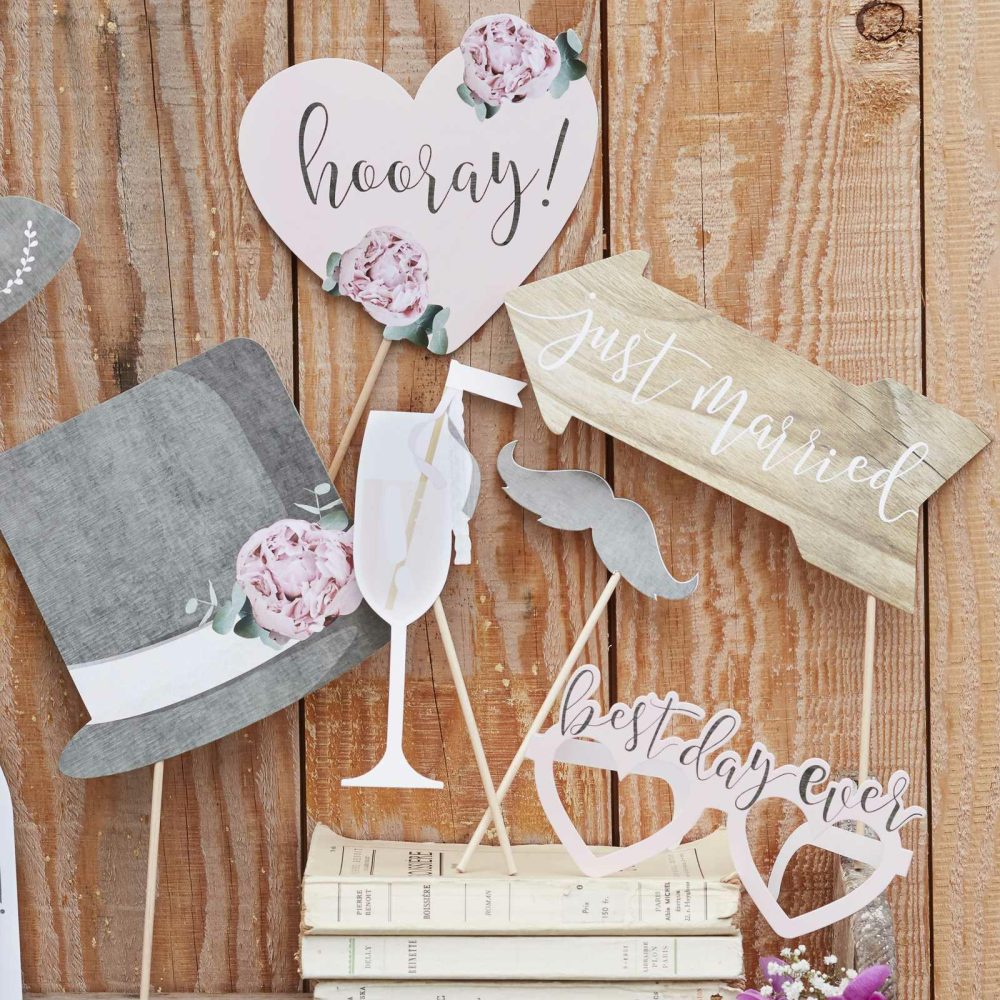 Wedding Photobooth & Props |   Rustic Country Wedding Photo Booth Props Wedding Details Wedding Photobooth & Props