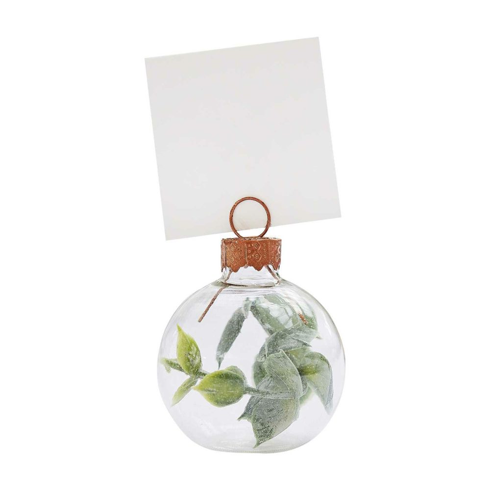 Wedding Place Cards & Holders |   Eucalyptus Bauble Wedding Place Card Holders Wedding Place Cards & Holders Wedding Place Cards & Holders