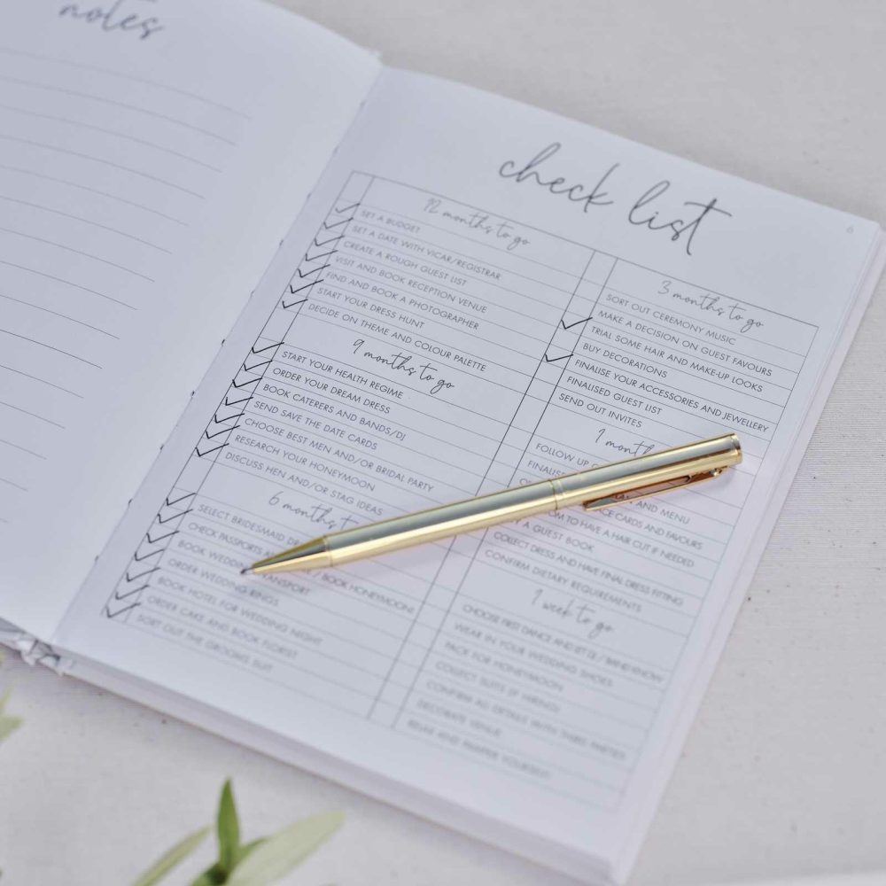 Wedding Planners |   White Wedding Planner Notebook Wedding Planners Wedding Planners