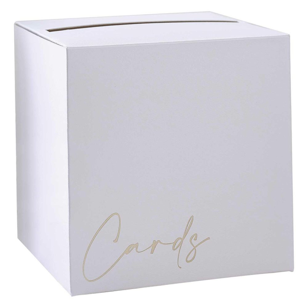 Wedding Post Box |   Gold Foiled Wedding Card Box Wedding Post Box Wedding Post Box