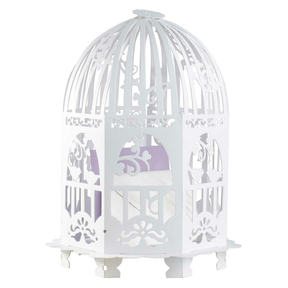 Wedding Post Box |   Wedding Post Box Birdcage – Vintage Lace Wedding Post Box