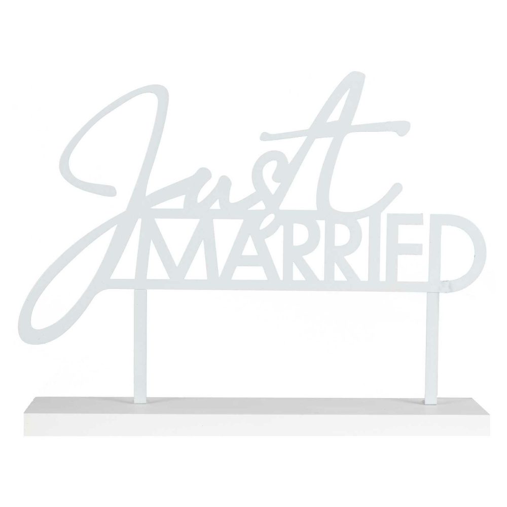 Wedding Signs |   Just Married Wedding Table Sign Wedding Decorations Wedding Signs