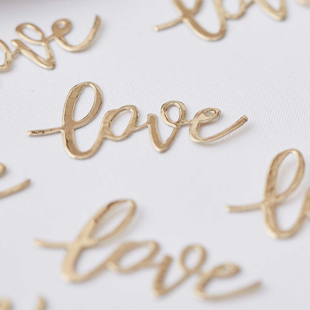 Wedding Table Confetti |   Gold Love Table Confetti Wedding Table Confetti Wedding Table Confetti