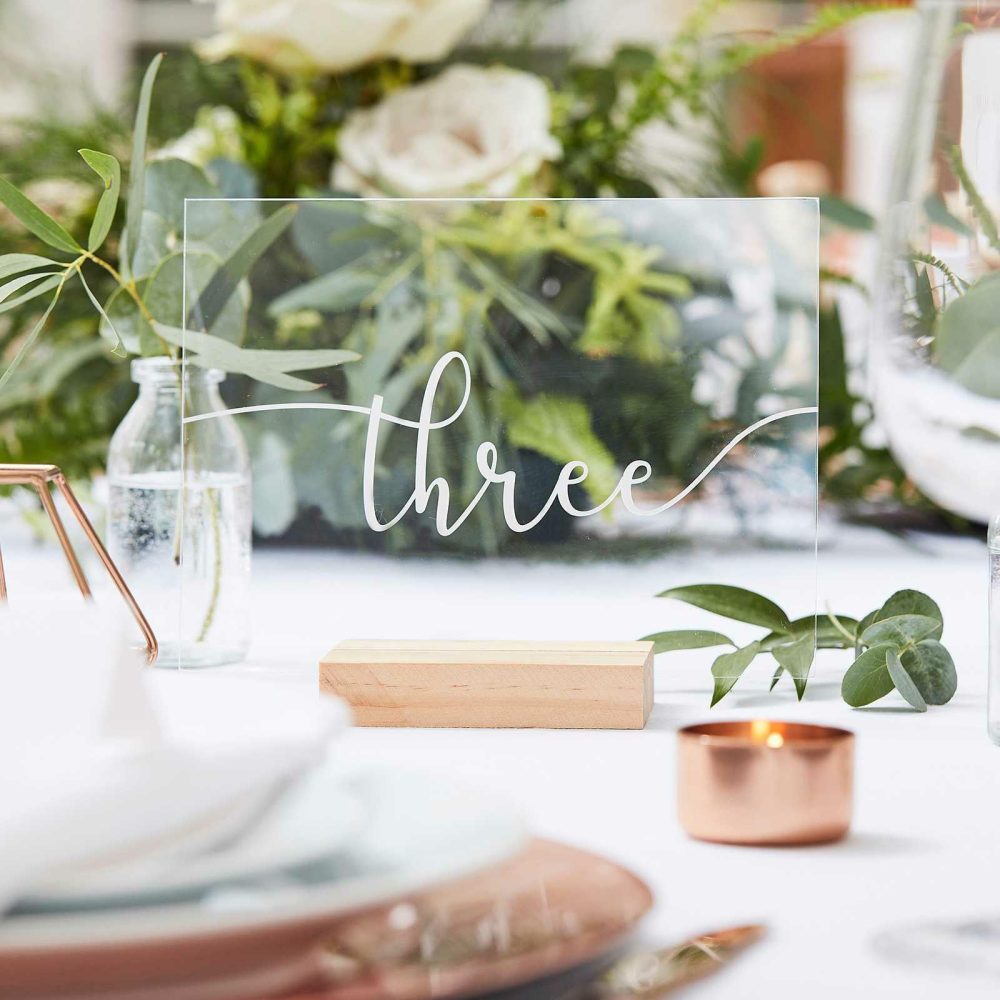 Wedding Table Numbers |   Acrylic Table Numbers Wedding Table Decorations Wedding Table Numbers