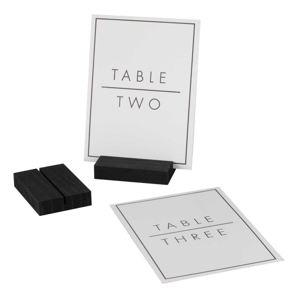 Wedding Table Numbers |   Black & White Wedding Table Numbers Holders & Cards Wedding Table Decorations Wedding Table Numbers