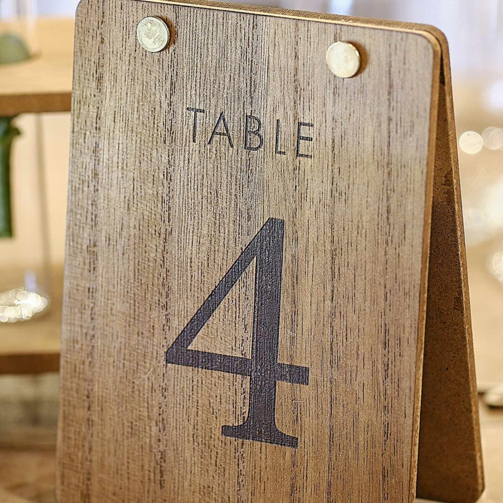 Wedding Table Numbers |   Wooden Tent Table Numbers Wedding Table Decorations Wedding Table Numbers