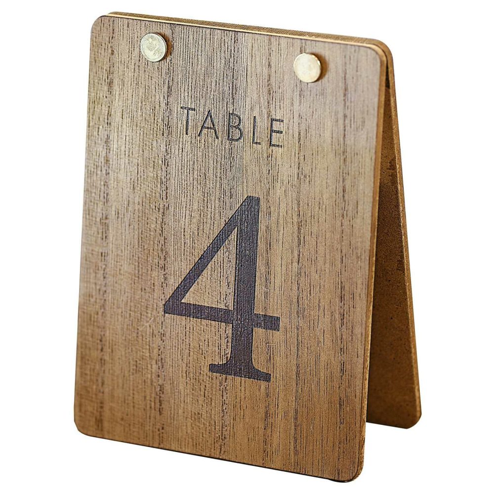 Wedding Table Numbers |   Wooden Tent Table Numbers Wedding Table Decorations Wedding Table Numbers