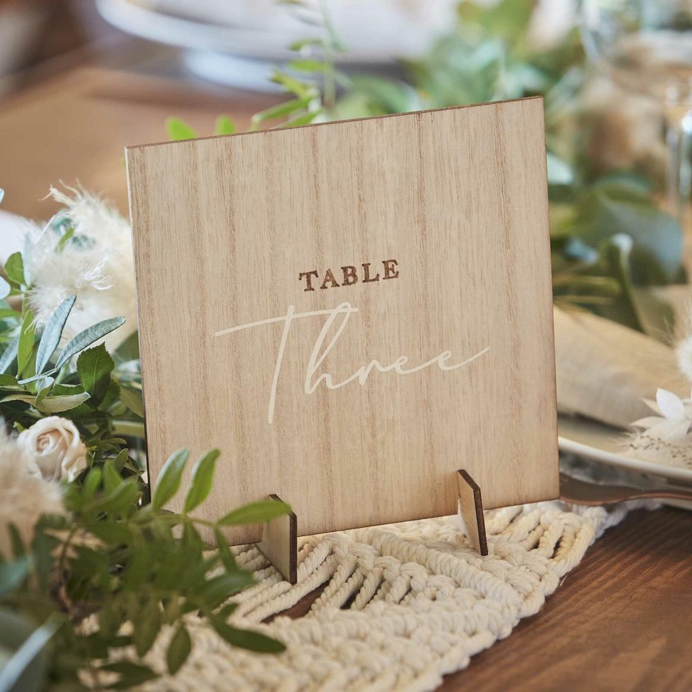 Wedding Table Numbers |   Wooden Wedding Table Numbers Wedding Table Decorations Wedding Table Numbers