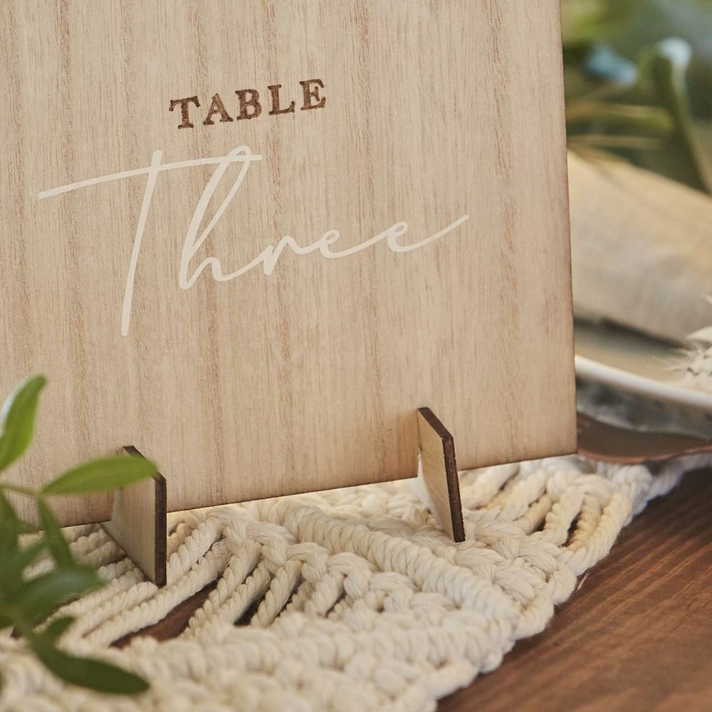 Wedding Table Numbers |   Wooden Wedding Table Numbers Wedding Table Decorations Wedding Table Numbers