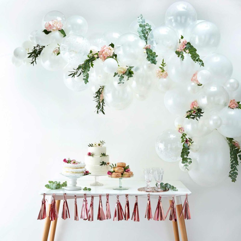 Balloon Arches |   White Balloon Arch Kit Balloon Arches Balloon Arches