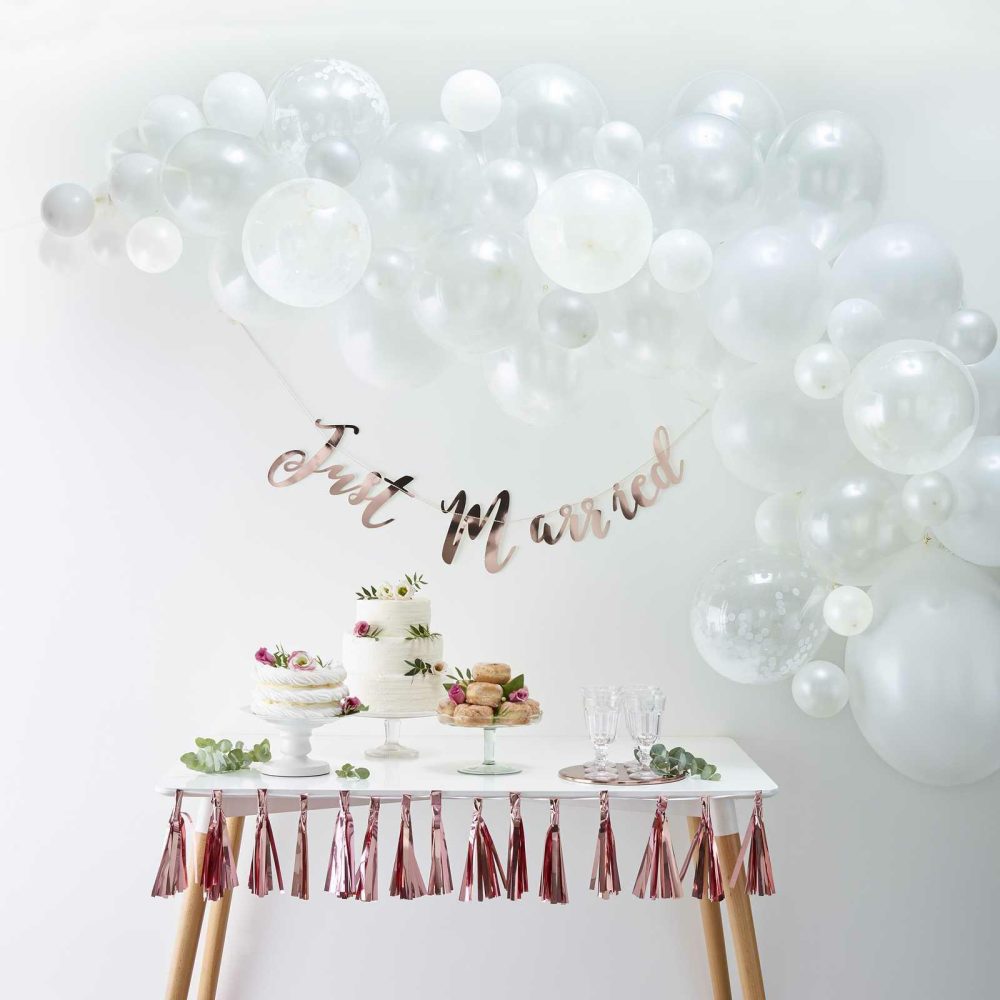 Balloon Arches |   White Balloon Arch Kit Balloon Arches Balloon Arches