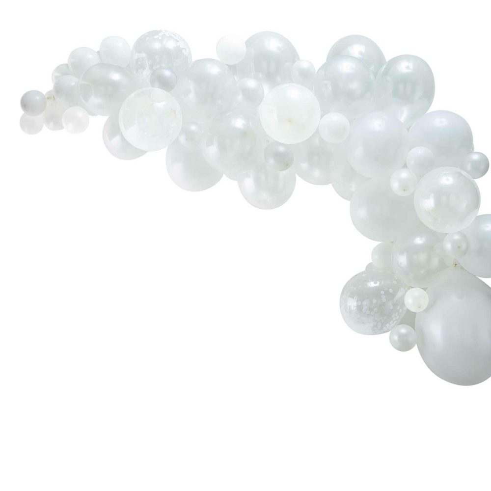 Balloon Arches |   White Balloon Arch Kit Balloon Arches Balloon Arches