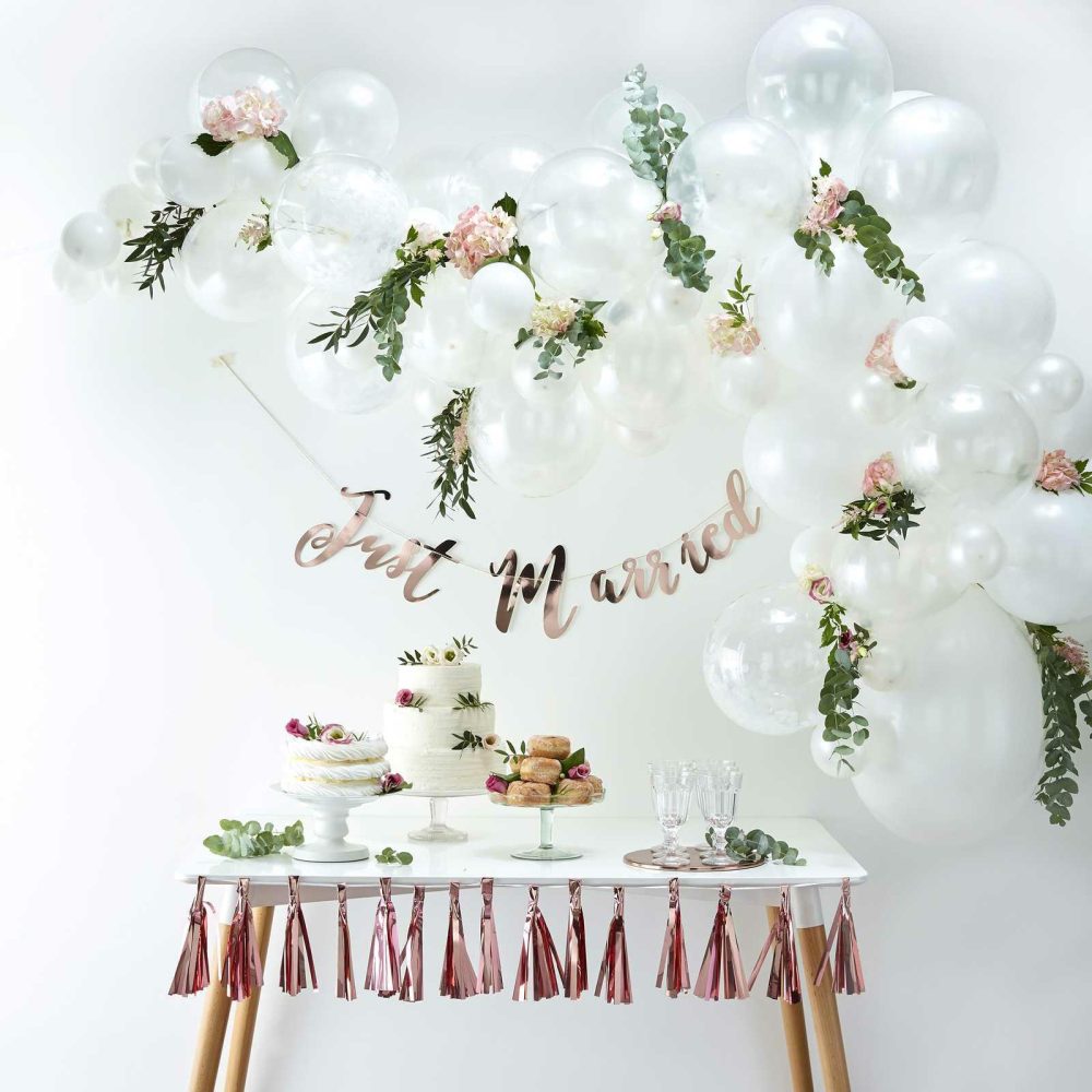 Balloon Arches |   White Balloon Arch Kit Balloon Arches Balloon Arches