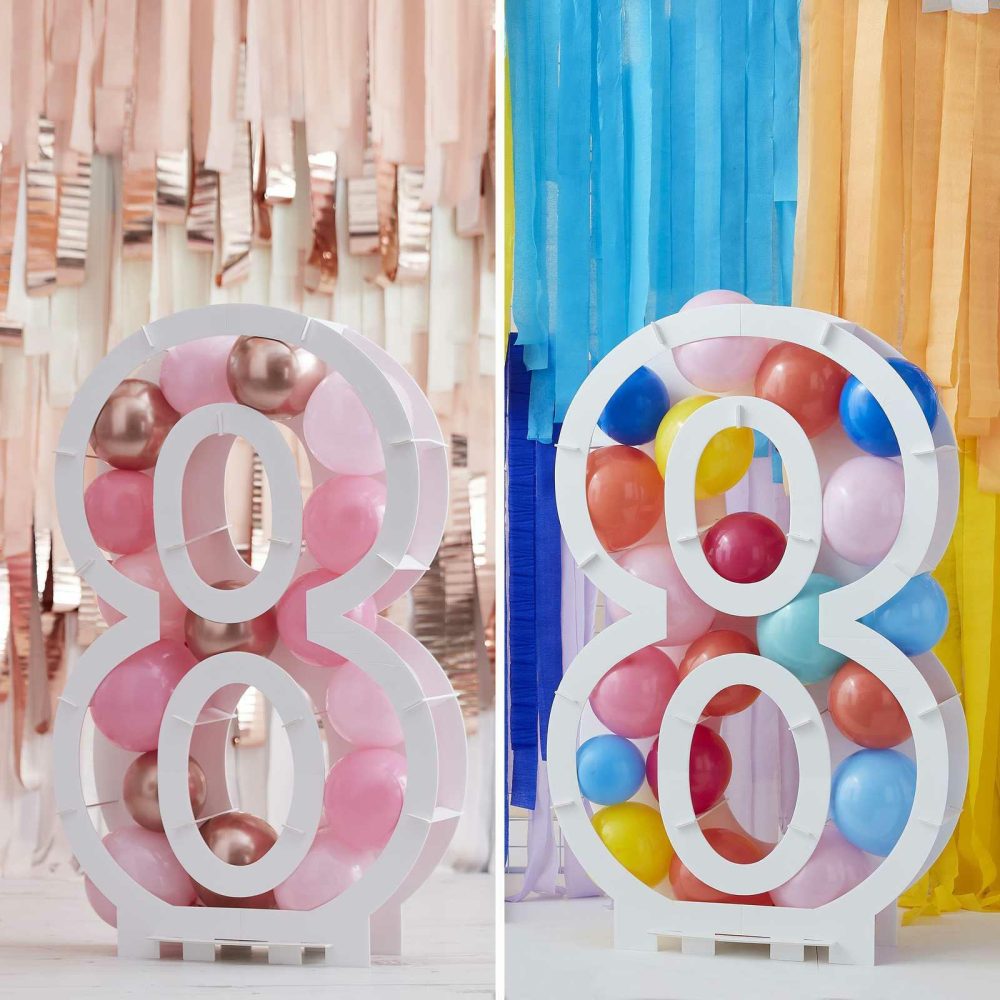 Balloon Mosaic Stands |   Balloon Mosaic Number Stand 8 Balloon Mosaic Stands Balloon Mosaic Stands