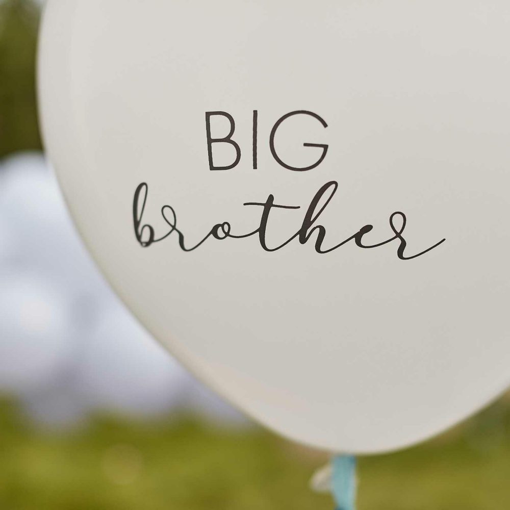 Helium Balloons |   Big Brother Balloon With Blue Tassels Balloons Helium Balloons