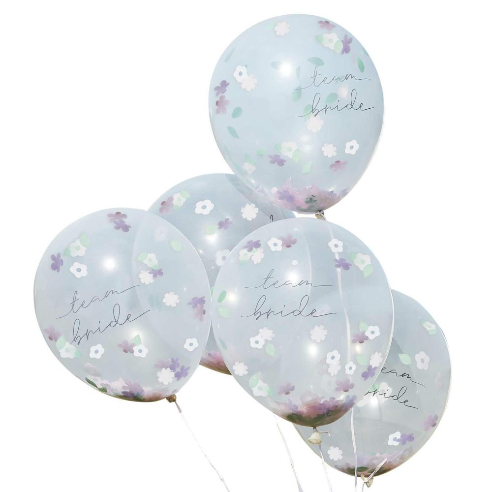 Helium Balloons |   Boho Floral Confetti Bachelorette Party Balloons Balloons Confetti Balloons