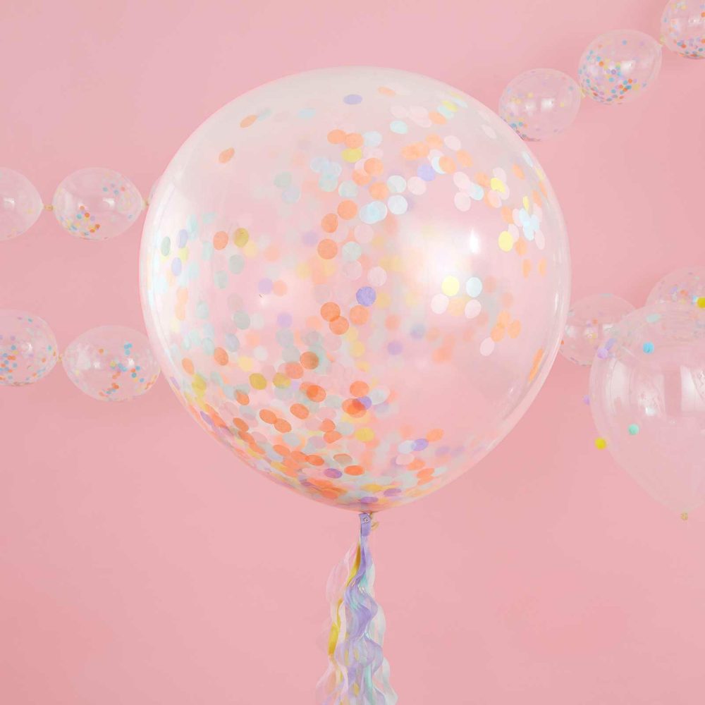 Latex Balloons |   Giant Pastel Confetti Balloons Balloons Giant Balloons