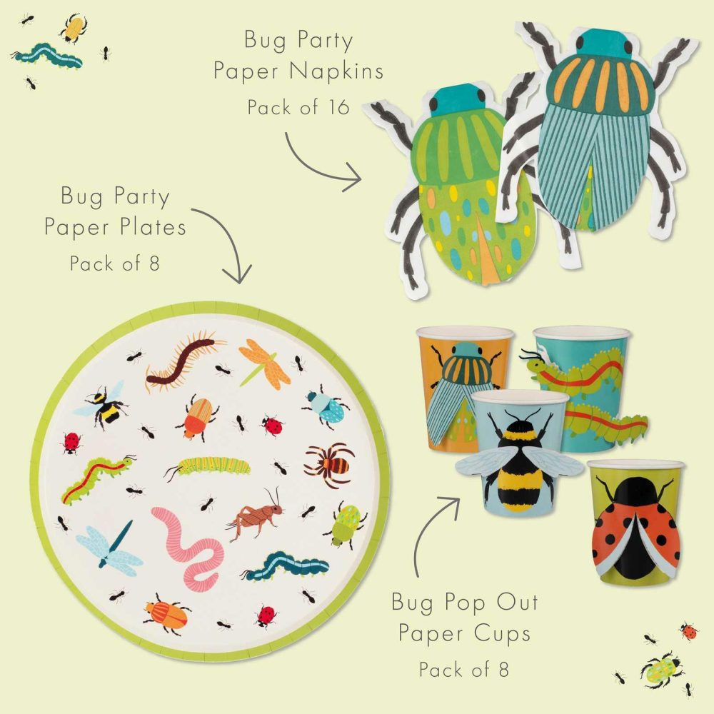 Birthday Tableware |   Bug Party Tableware Kit Birthday Decorations Birthday Tableware