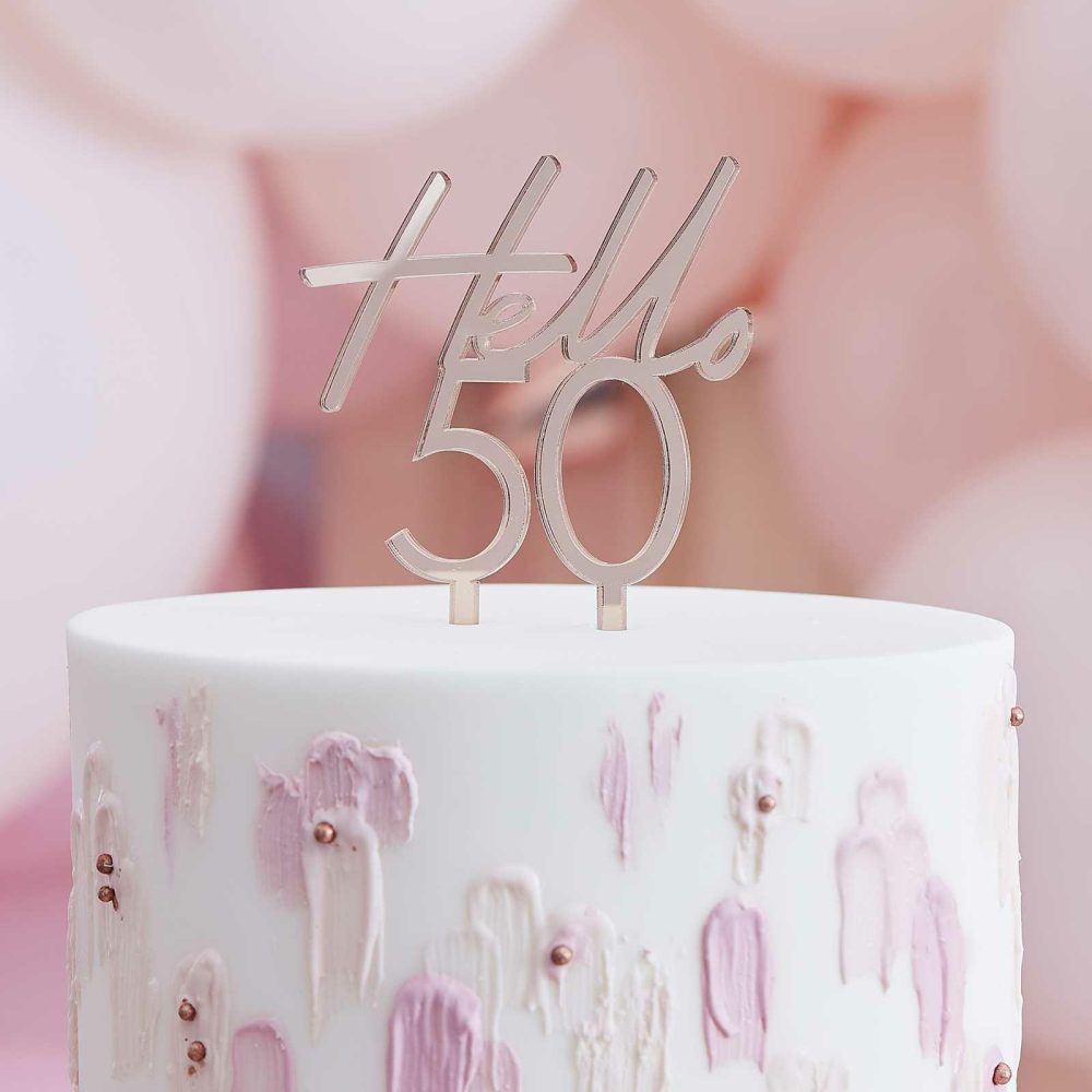 Cake Toppers |   50Th Happy Birthday Cake Topper Cake Toppers Cake Toppers