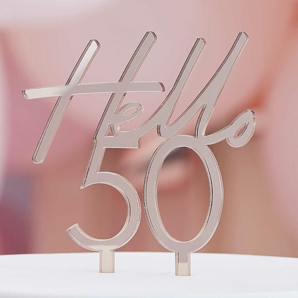 Cake Toppers |   50Th Happy Birthday Cake Topper Cake Toppers Cake Toppers