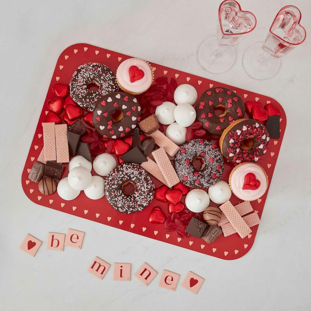 Grazing Boards |   Heart Grazing Board With Letters Candles & Cake Accessories Grazing Boards