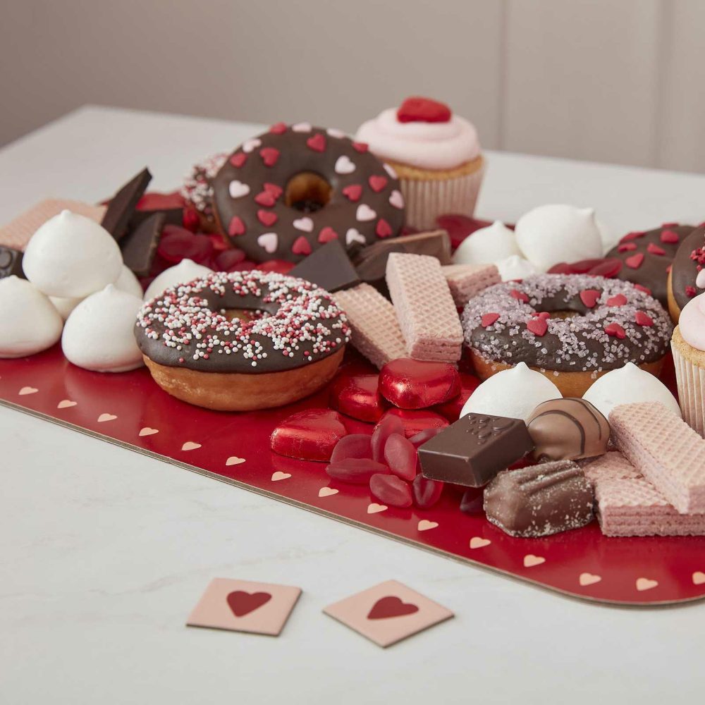 Grazing Boards |   Heart Grazing Board With Letters Candles & Cake Accessories Grazing Boards