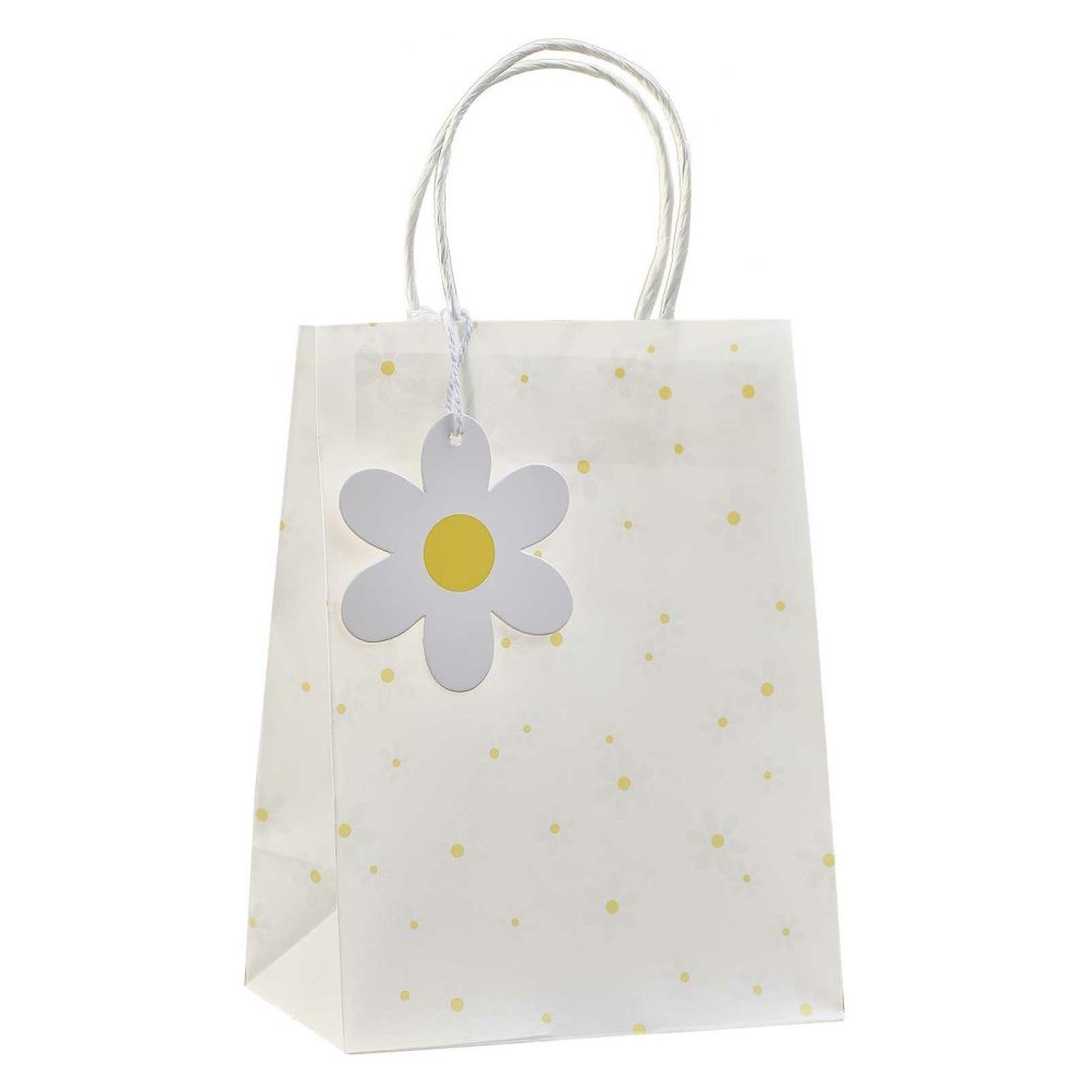 Party Bags & Boxes |   Daisy Print Vellum Party Bags Party Accessories Party Bags & Boxes