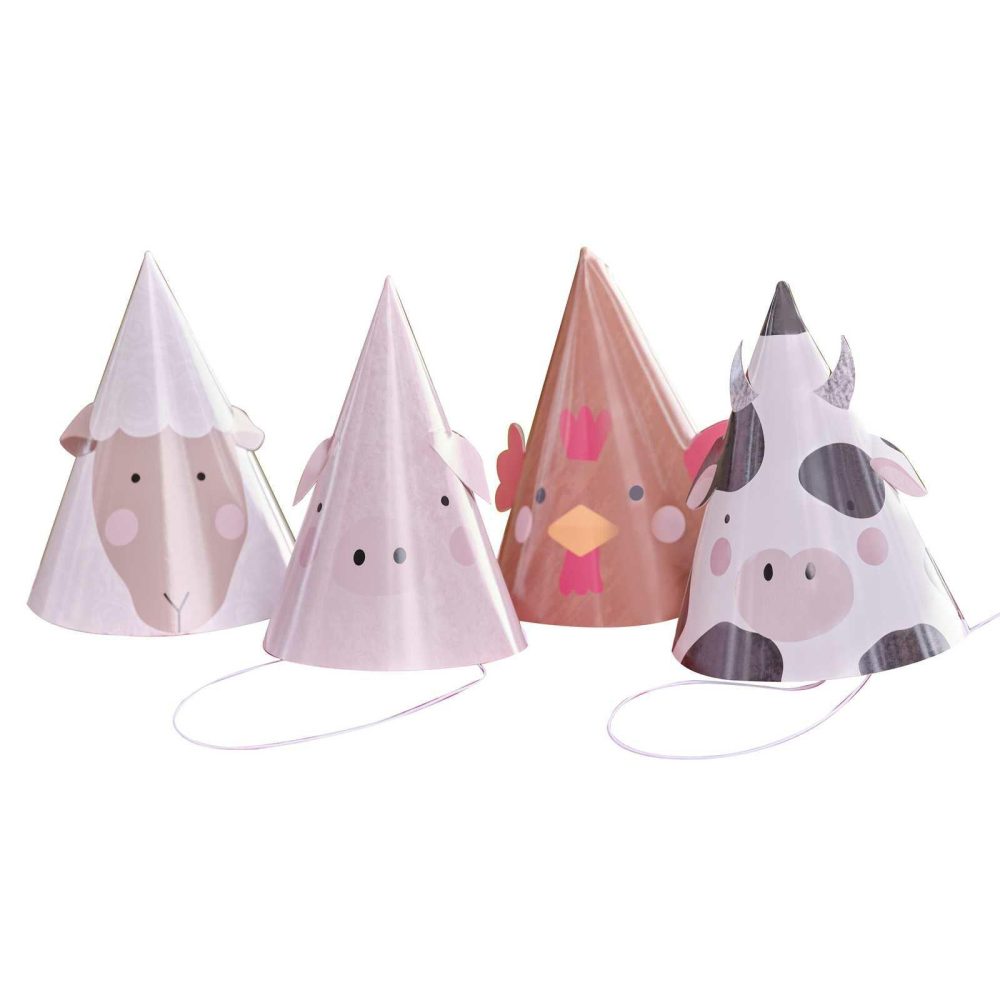 Party Hats, Sashes & Dress Up |   Farm Animal Party Hats Party Accessories Party Hats, Sashes & Dress Up