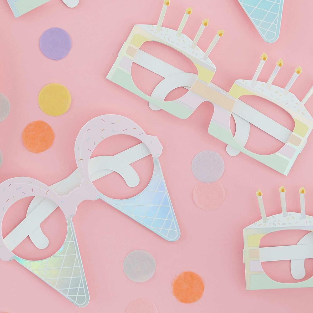 Photobooth & Games |   Birthday Fun Glasses – Pastel Party Party Accessories Photobooth & Games