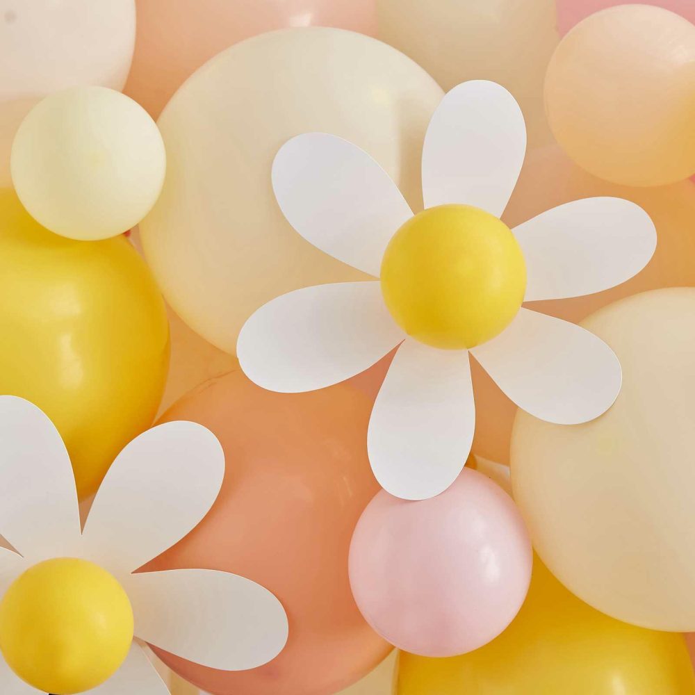 Latex Balloons |   Pastel & Daisy Balloon Arch Kit Balloon Arches Balloon Arches