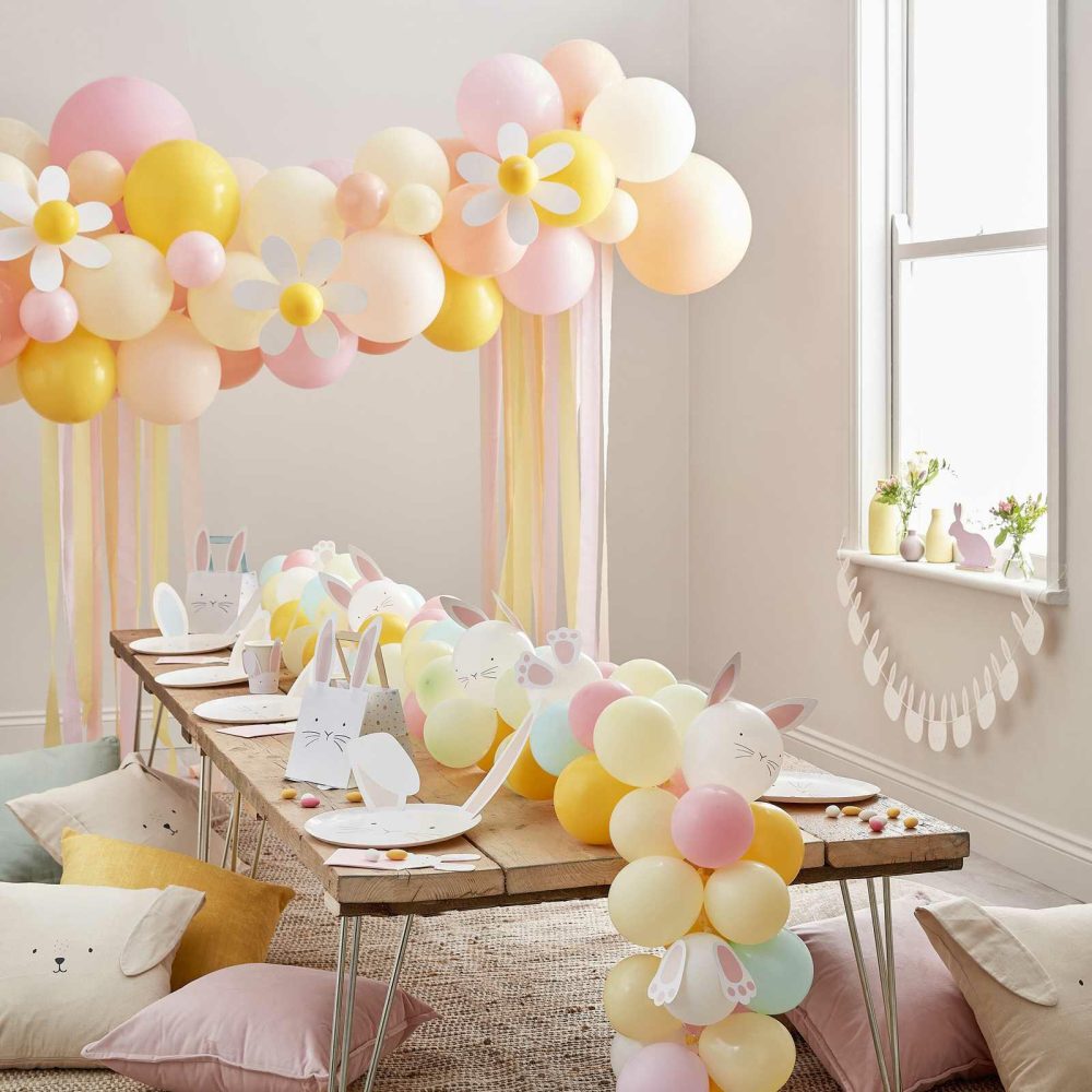 Latex Balloons |   Pastel & Daisy Balloon Arch Kit Balloon Arches Balloon Arches