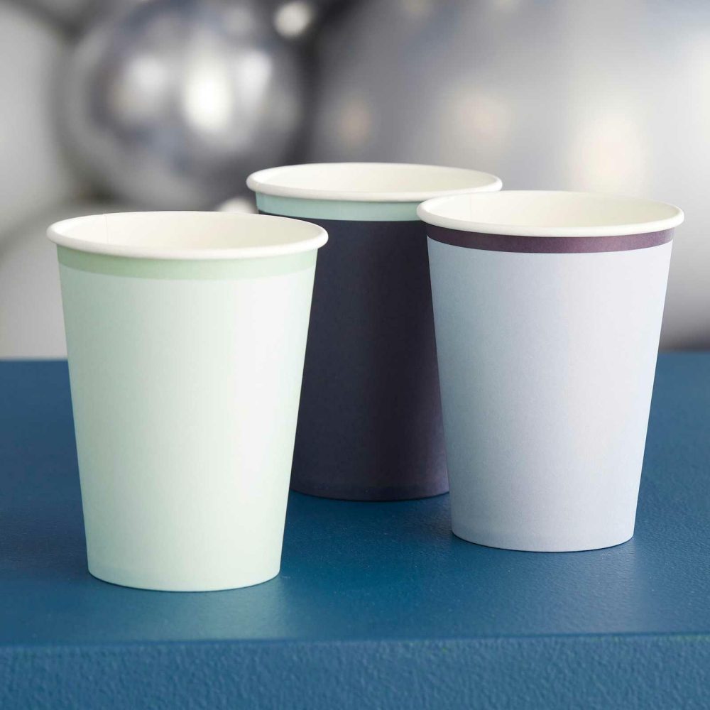 Paper Cups |   Navy, Blue & Mint Paper Cups Paper Cups Paper Cups