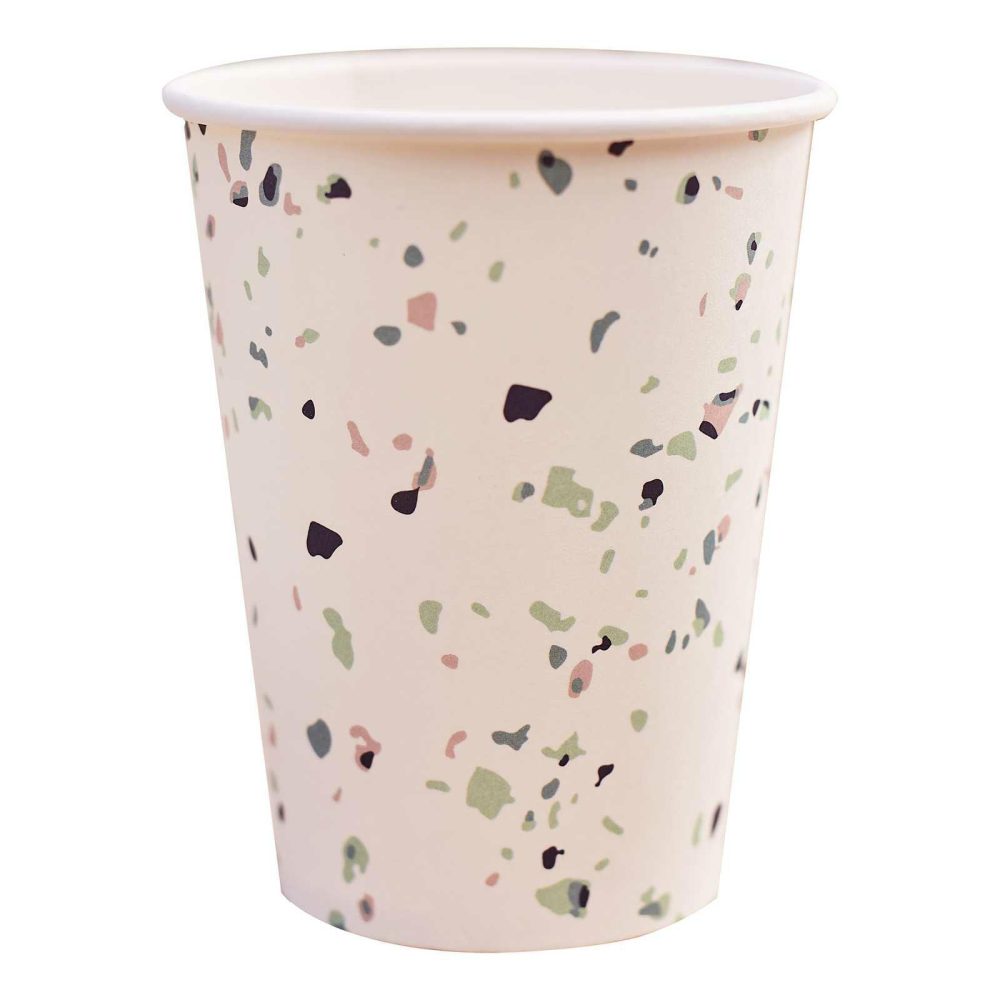 Paper Cups |   Terrazzo Print Paper Cups Paper Cups Paper Cups