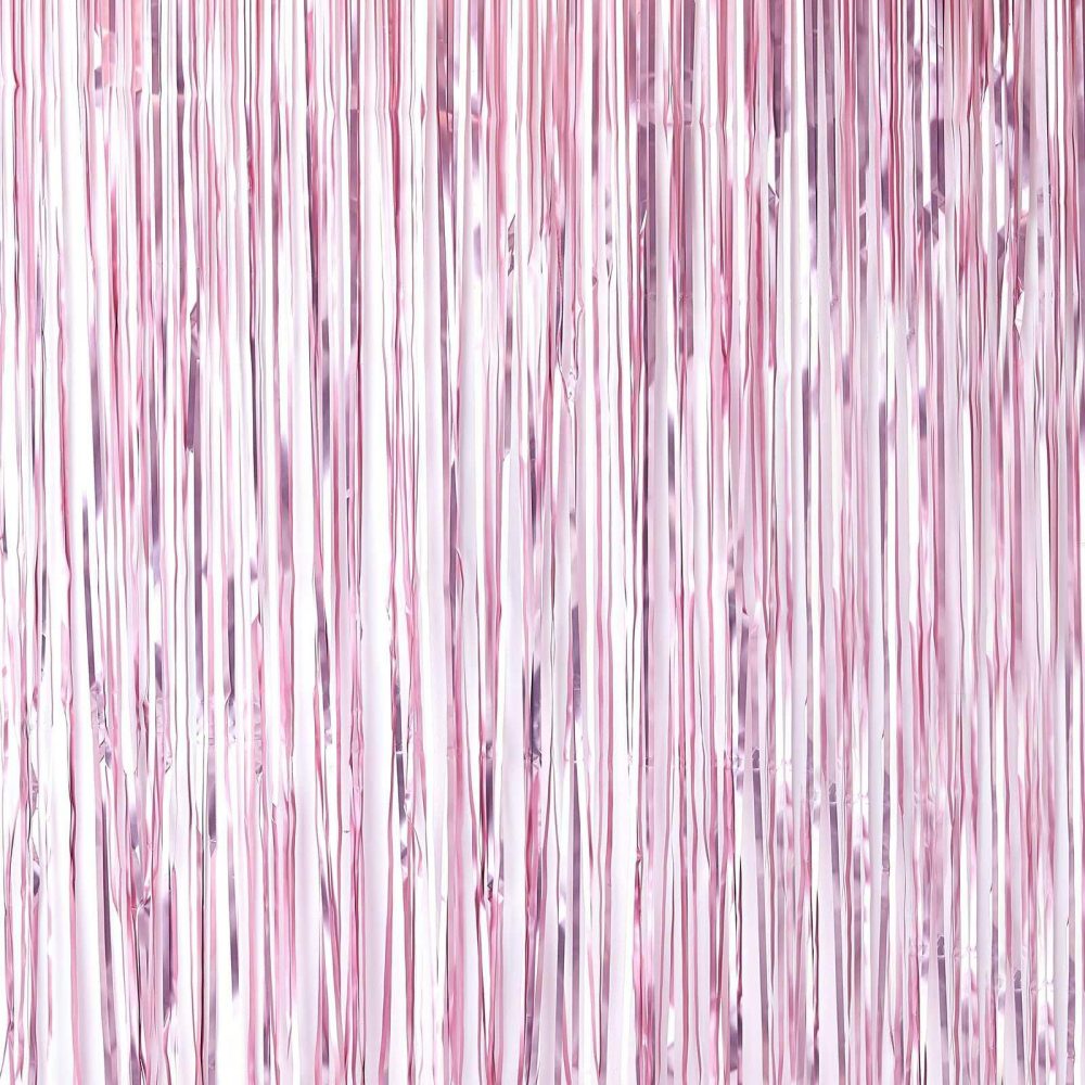 Backdrops |   Matte Pink Fringe Curtain Backdrop Backdrops Backdrops