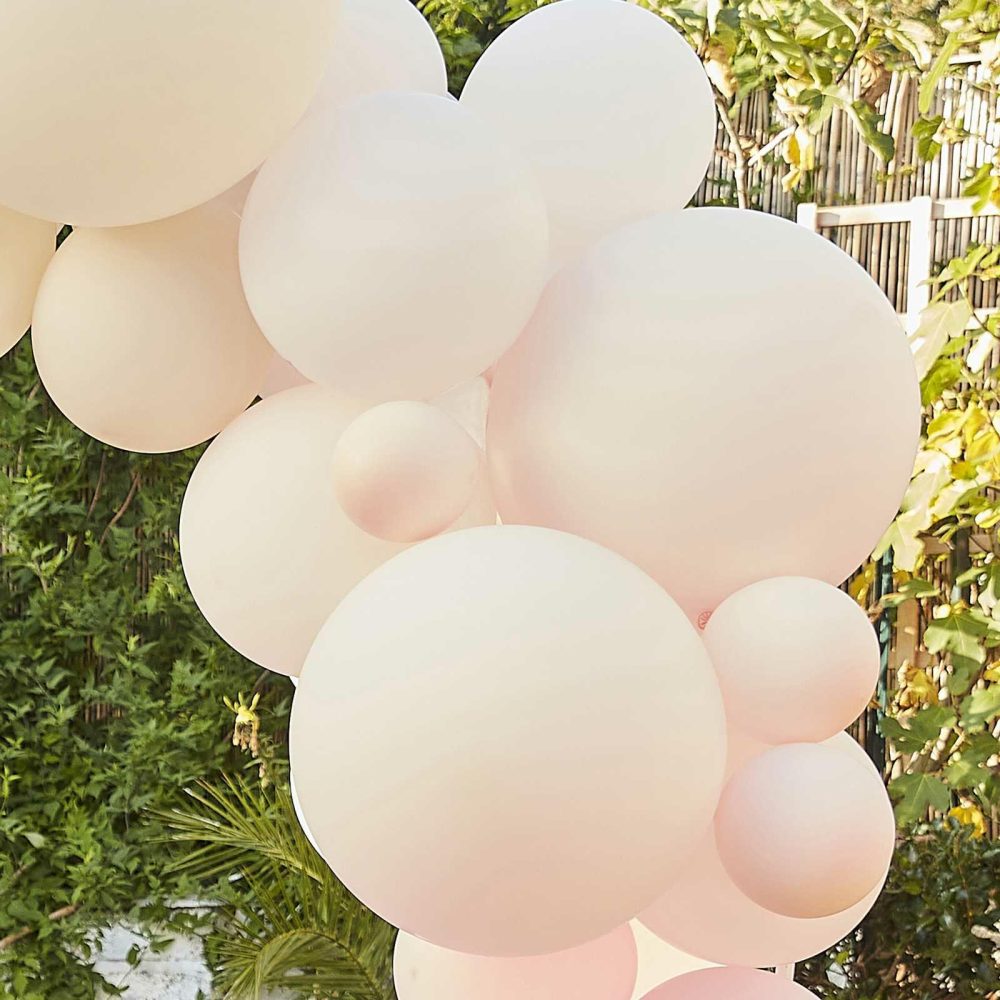 Latex Balloons |   Nude And Pink Balloon Arch Kit Balloon Arches Balloon Arches