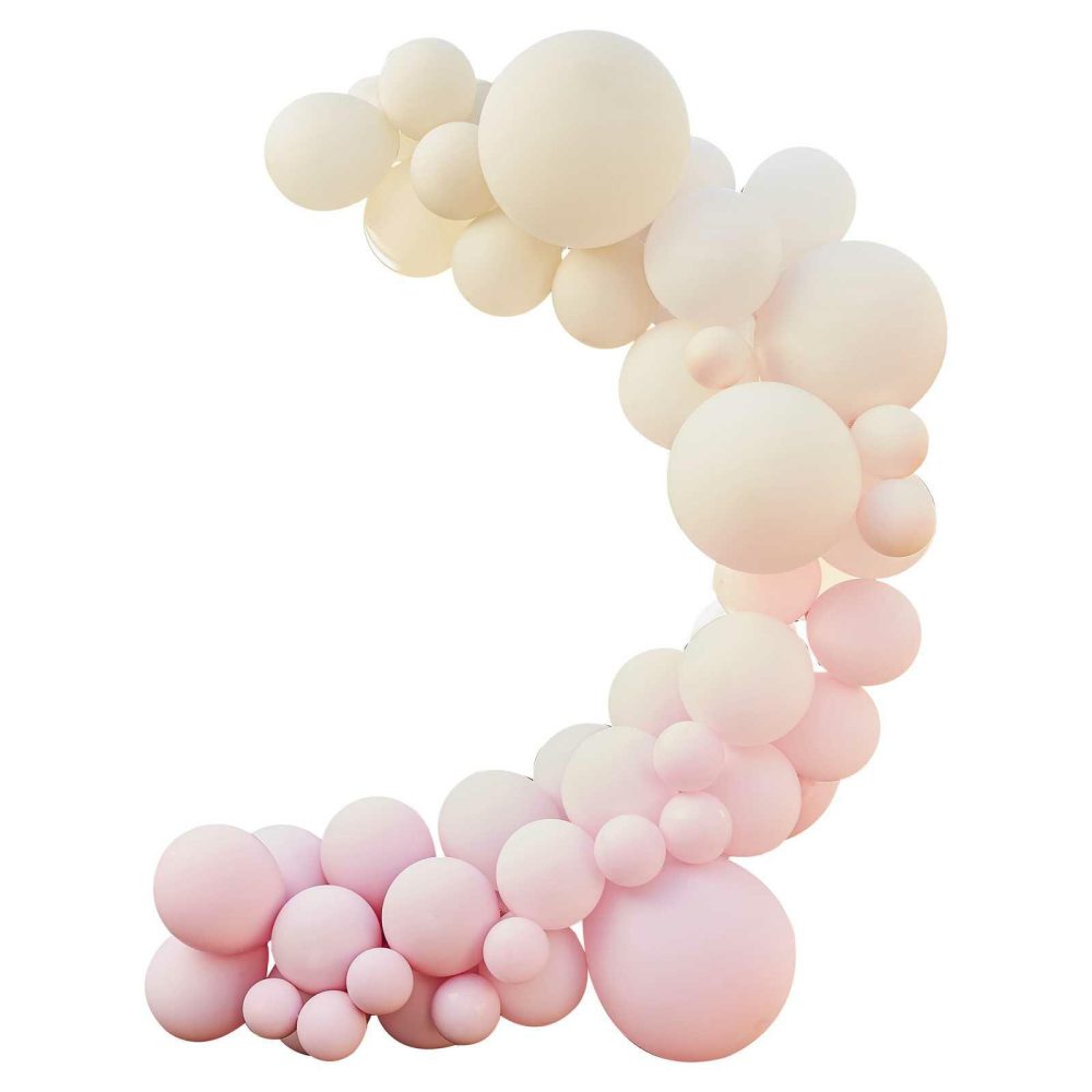 Latex Balloons |   Nude And Pink Balloon Arch Kit Balloon Arches Balloon Arches